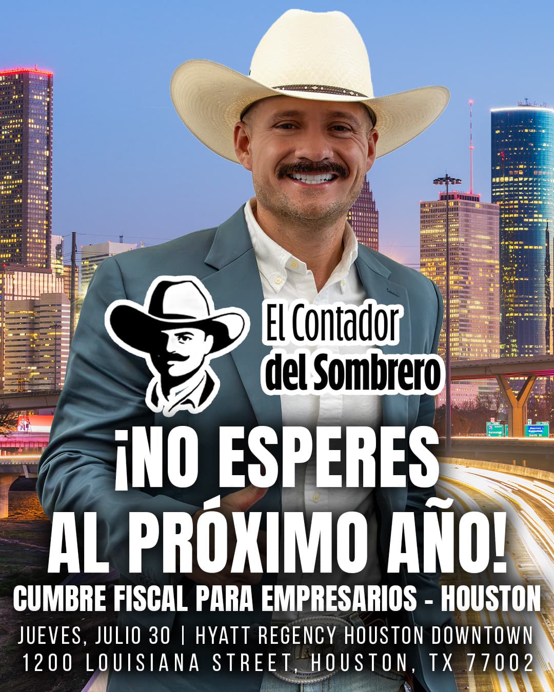 Cumbre Fiscal para Empresarios Houston event promo graphic